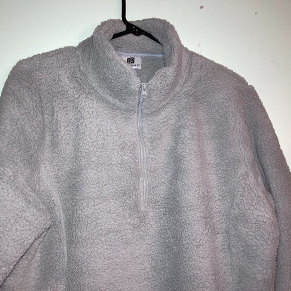 Nuvano Women Purple Plush/Fleece Quarter -Zip Pullover Jacket, Size Small - Picture 5 of 15